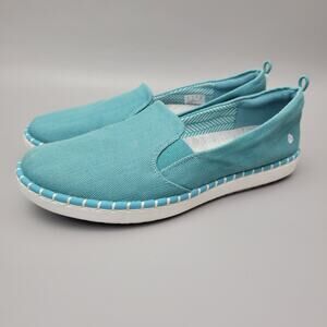 Clarks Step Glow Slip-On Women's aqua Comfort Shoe Size 9 M